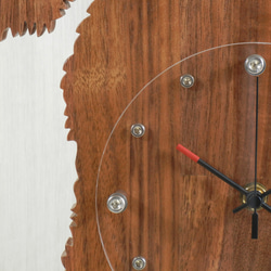 犬形時計（電波時計）　ミニチュアシュナウザー（座り）【木製（ウォルナット集成材）】（置き・掛け兼用時計） 13枚目の画像