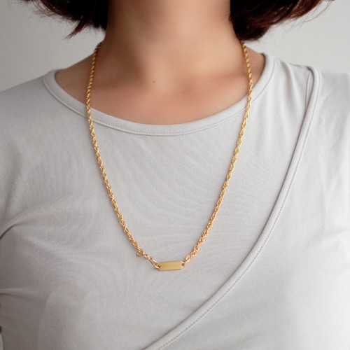 メルマガ掲載】k18 ヴィンテージチェーンとタグチャームのマルチ