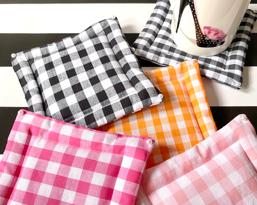 クッションコースター（ライトピンク） その他キッチン小物