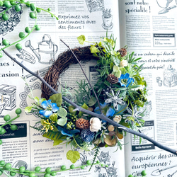 森の中のクリスマスリース プリザーブドフラワー K-FLEUR 通販