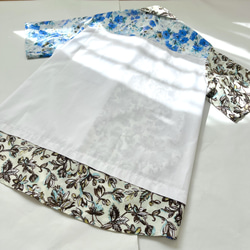 クレイジーパターン花柄切替半袖シャツ 10枚目の画像
