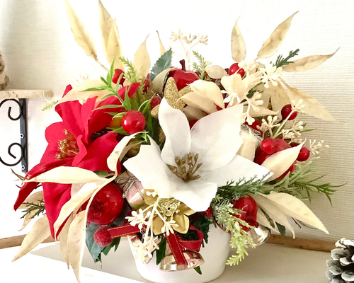 油絵 クリスマスの花 赤 ポインセチア Amazon｜ポインセチア 5号【SHOPマルハナ】御歳暮 花 鉢植え