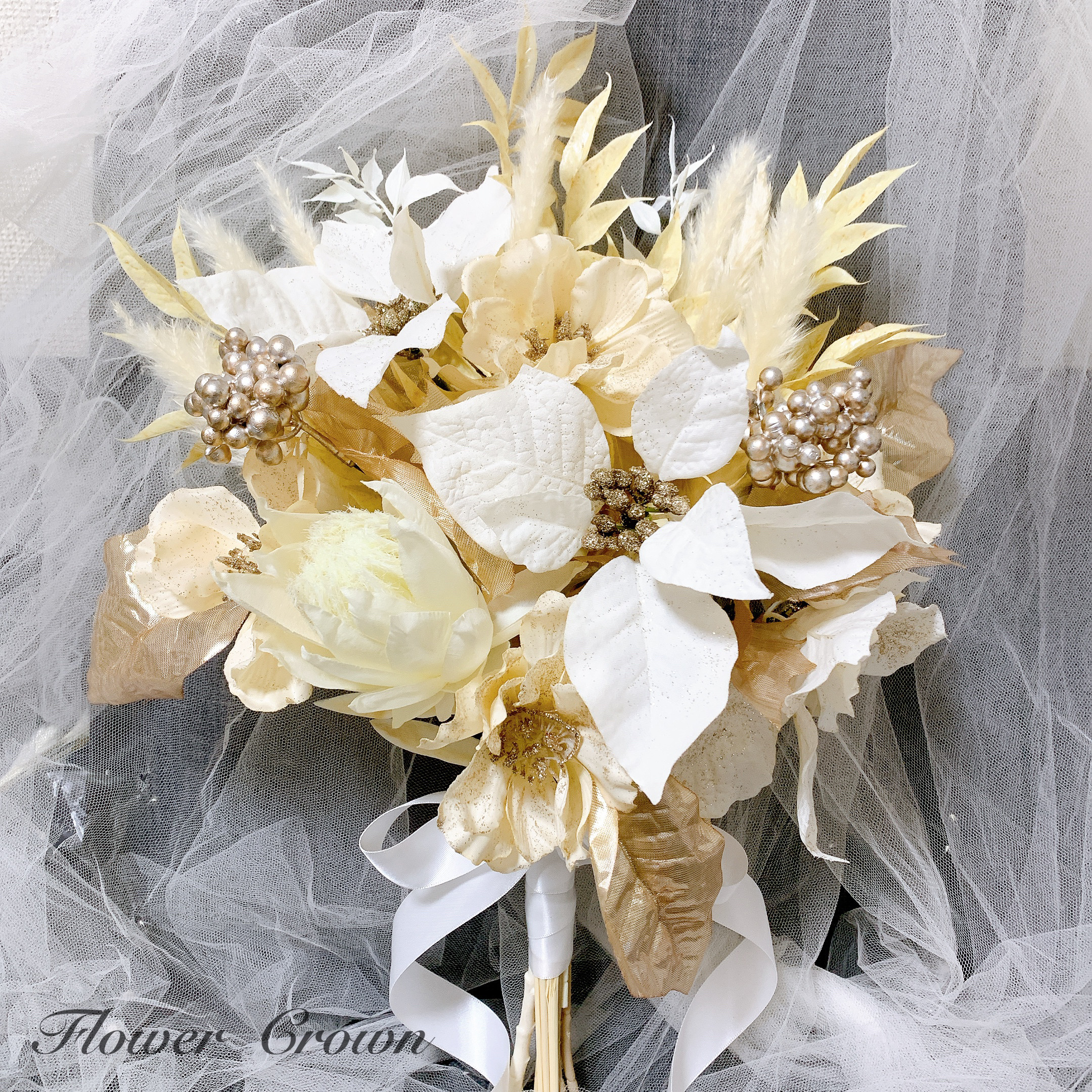 アーティフィシャルフラワーブーケ クラッチブーケ 結婚式和装