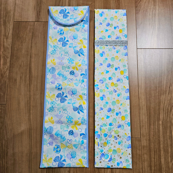 【しーまま】新体操リボンケース　ピンク りぼん ちょうちょ ハート ２点 新体操リボンケース ピンク りぼん ちょうちょ ハート その他