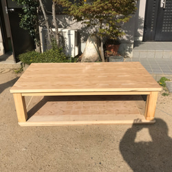大型こたつテーブルタモ150日本製・ヒーター別売り 1枚目の画像