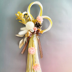 お正月飾り♪ボリュームポンポン玉飾り棒ちりめん細工干支新年しめ縄