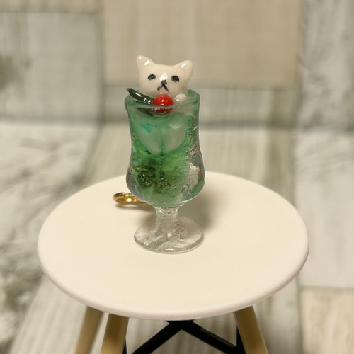 猫ちゃんクリームソーダチャーム その他アクセサリー