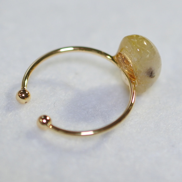 (1 件) 金紅石石英手術不鏽鋼環（10 x 8 毫米/均碼） 第3張的照片