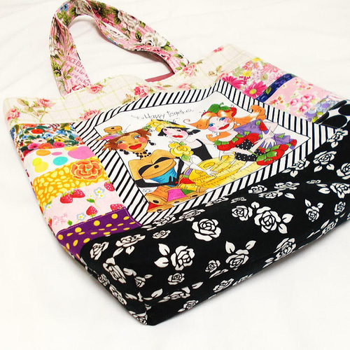 ロラライハリス♡ハンドメイド　大きめトートバッグ ロラライハリス トートバッグ ワイルドレディ トートバッグ YUKI 通販