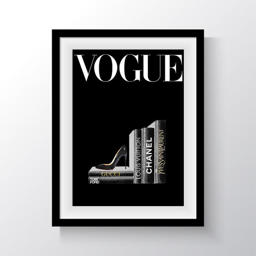 VOGUE ファッションBOOK 表紙 おしゃれなアートポスター 写真