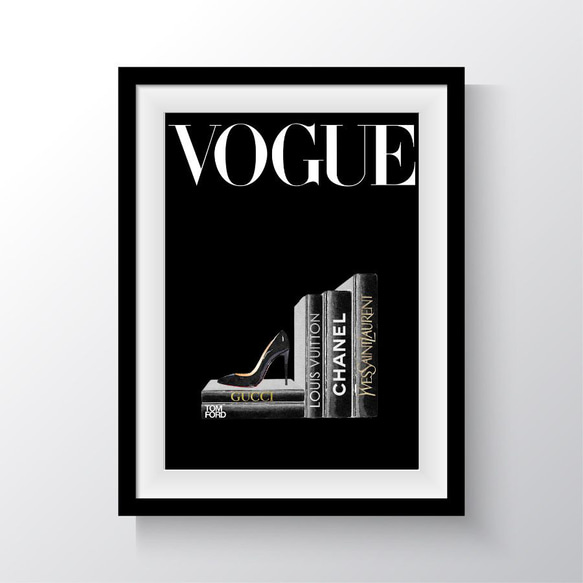 VOGUE ファッションBOOK 表紙  おしゃれなアートポスター 1枚目の画像