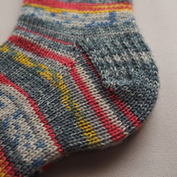 手編みの靴下（ビスコース配合） 6枚目の画像