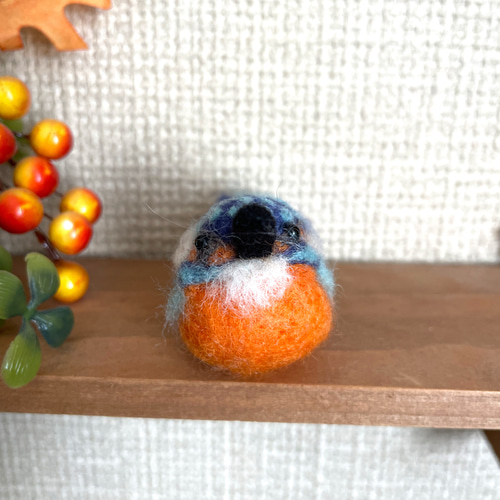 羊毛フェルト 野鳥 鳥 小鳥 カワセミ 羊毛フェルト リトリ 通販