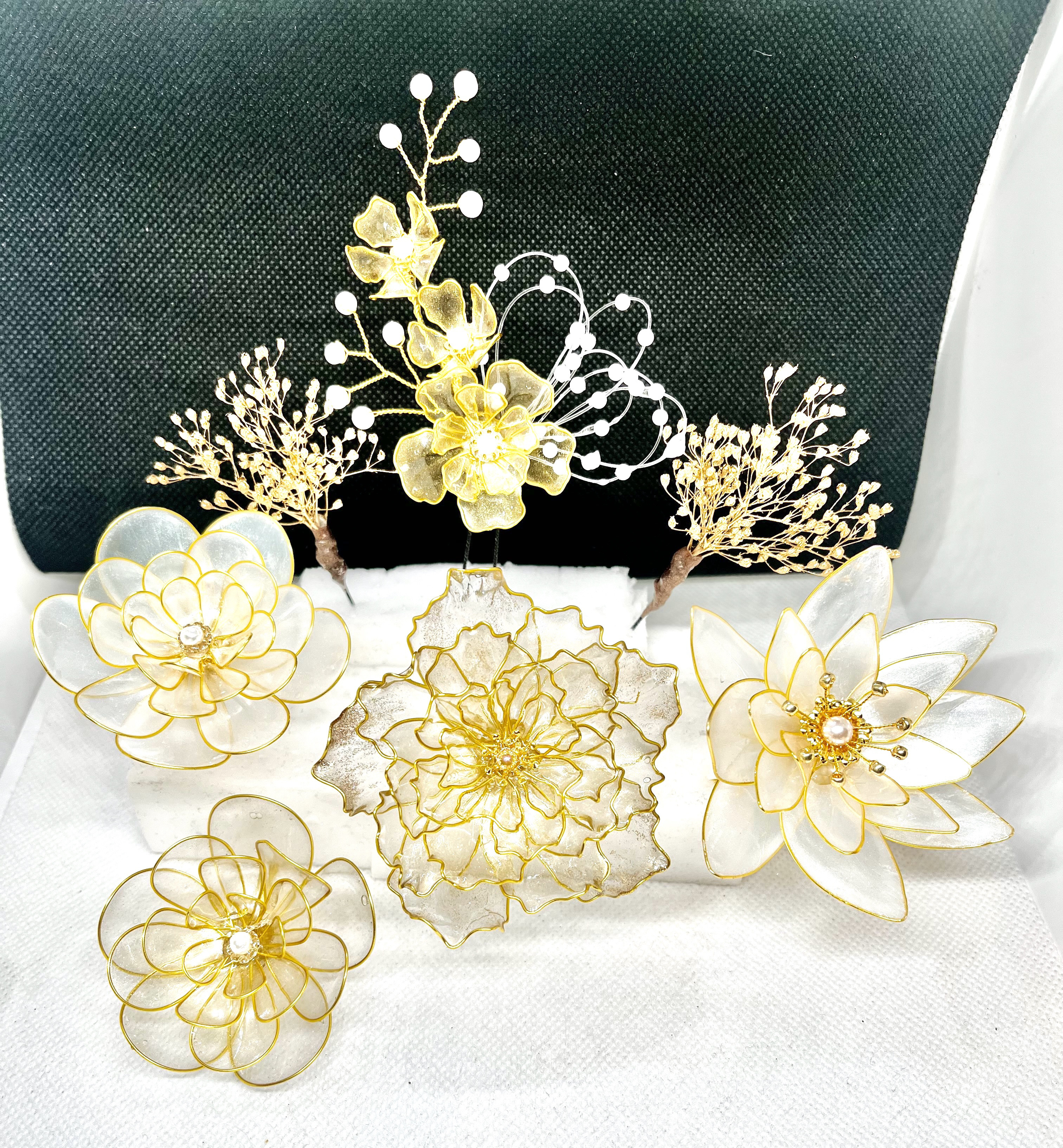 〜和〜 お花 の 髪飾り ⭐︎ アメリカンフラワー 再販-5