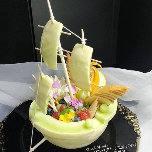 フルーツカット 船 メロン 誕生日 お祝い プレゼント その他