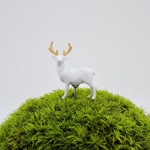 プレミアムタイプ！苔テラリウム用フィギュア『鹿』 その他置物