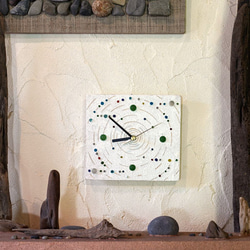 為您的房間添加藝術時鐘！彈珠、桌鐘、掛鐘、玻璃珠、-18 第5張的照片