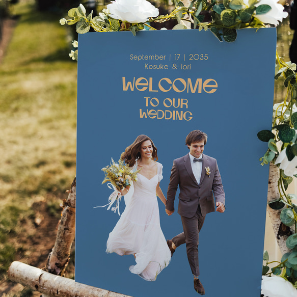 ウエルカムボード海外ウェディング風メッセージボード未使用品