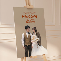 ヴィンテージ映画ポスター風 おしゃれ 写真ウェルカムボード