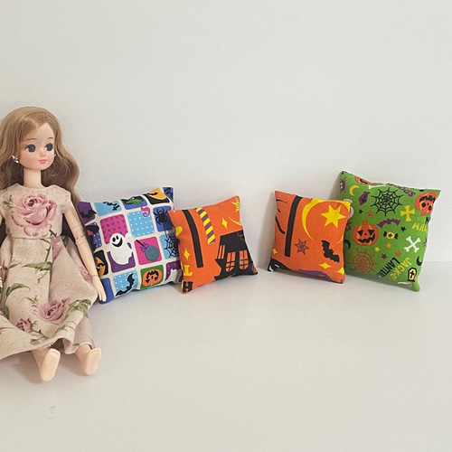 楽天市場】クッション ハロウィンの通販 ハロウィンクッション 4こ 人形用