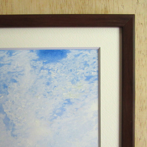 パステル画（原画）空。 水鏡空（パステル画・原画）4号 絵画 にゃんずら 通販 4017402