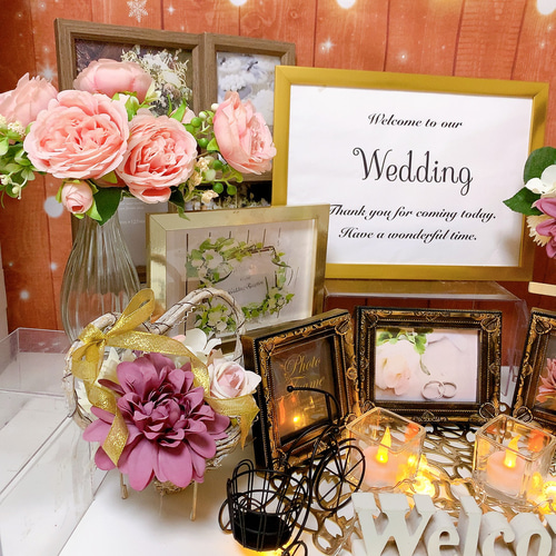 受注制作 No.570☆ウェルカムスペース 結婚式 まとめ売り 秋婚