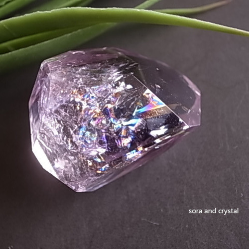 レインボーアメジスト アイリスアメジスト ブラジル産 タンブル 天然石