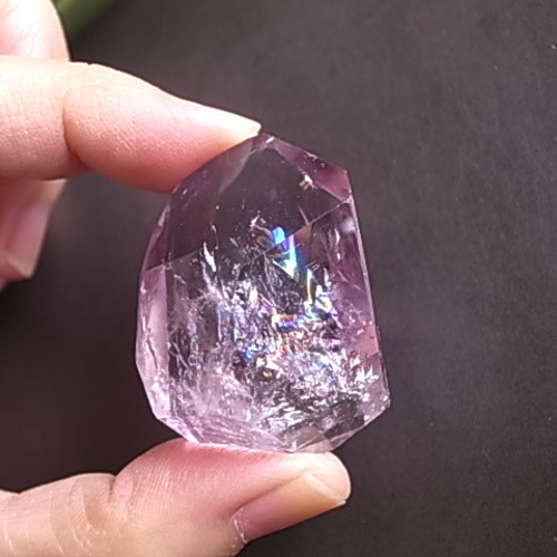 レインボーアメジスト アイリスアメジスト ブラジル産 タンブル 天然石