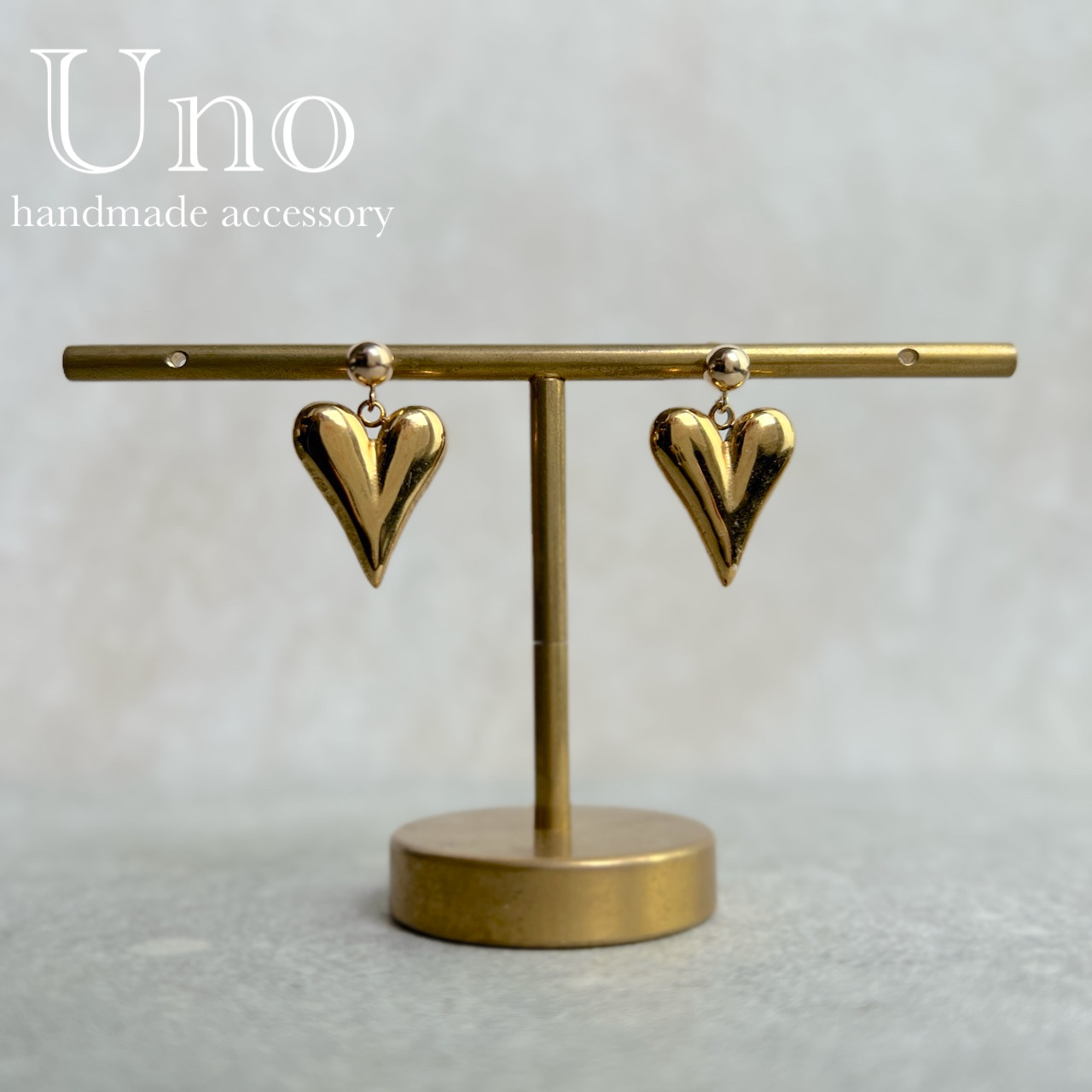 plump heart (gold/short)