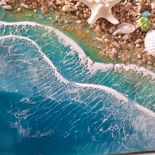 海を感じるインテリア ターコイズシェルビーチ Lサイズ 海を感じるインテリア ターコイズシェルビーチ Lサイズ