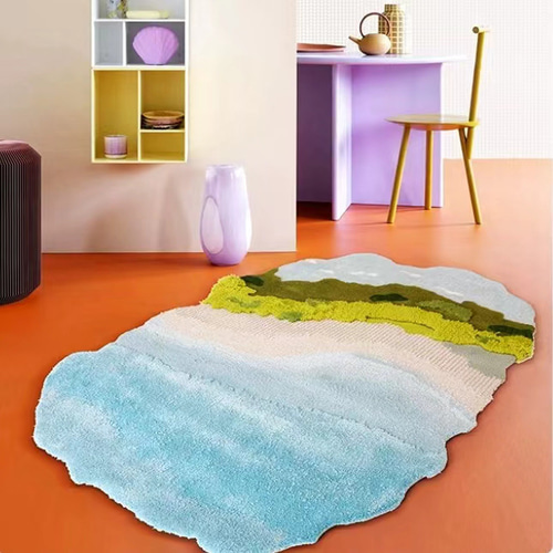 受注制作】手織りニュージーランドウールカーペット ハンドメイド