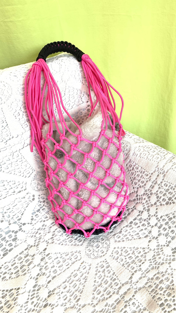 Paracode BAG One Shoulder #PINK×#BK  No:AS-Cｰ0006 3枚目の画像