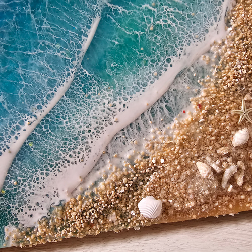 海を感じるインテリア レジンオーシャンアート シェルラグーン SM