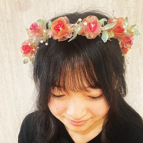 バラの花冠 ヘッドドレス（アクセサリー） Le soleil 通販