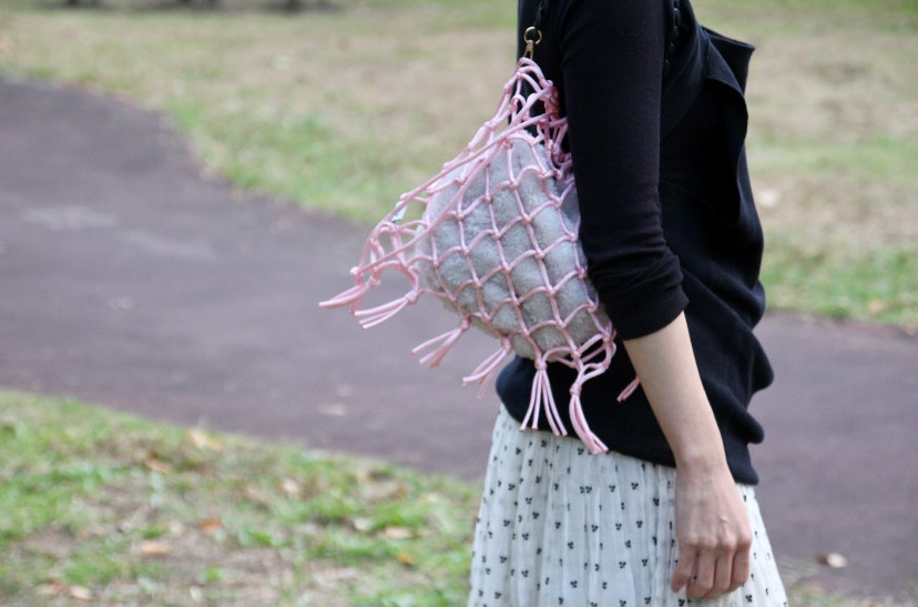 Paracode Fringe BAG #Light PINK  No:AS-D-0004