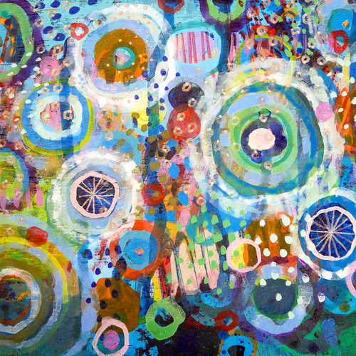 絵 画 抽象画 手書き肉筆