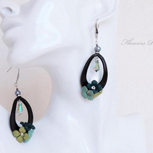 本革ピアス【№A275】 ピアス（フック・チェーン） Attara Cute 通販