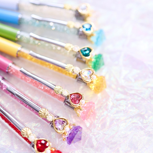 カラフル魔法のジュエルハートボールペン✨ ペン・筆記用具 AnJurg 