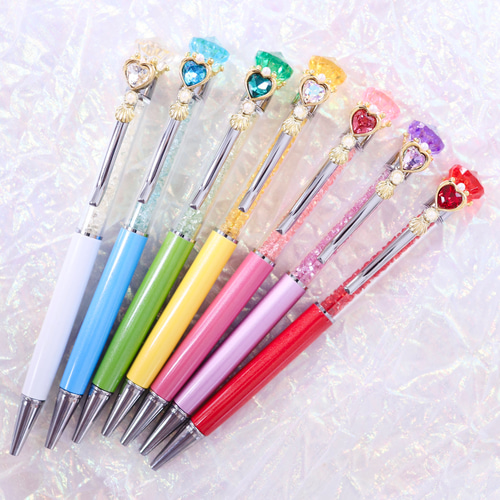 カラフル魔法のジュエルハートボールペン✨ ペン・筆記用具 AnJurg