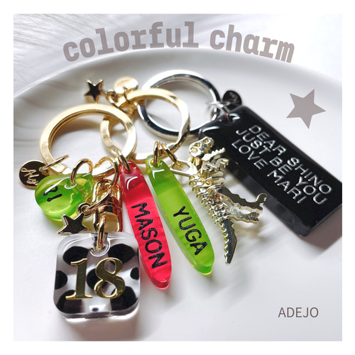 恐竜ダイナソークリア♡ネオン♡蛍光【名入れ・言葉入れ】ウルツヤ