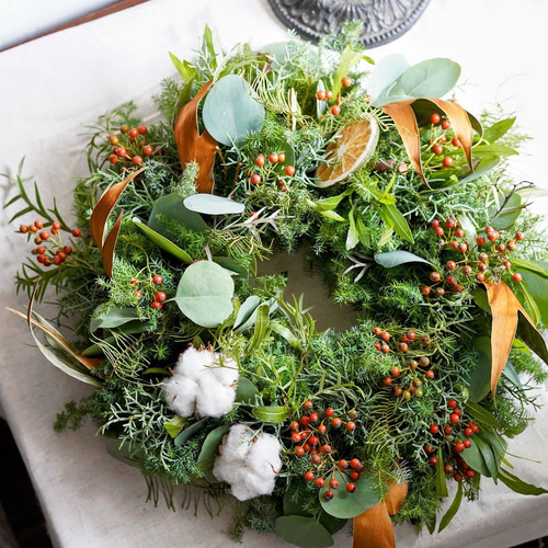 クリスマスが待ち遠しい♡フレッシュリース creema限定 クリスマス 2025 森の香り漂う フレッシュグリーン