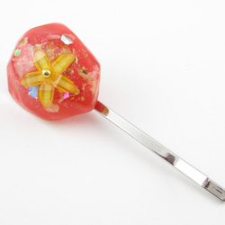 クォーツがはらはらと舞う季節だから、僕は心のカーニバルと舞踏します♪<1点ものヘアピン>HP148 3枚目の画像