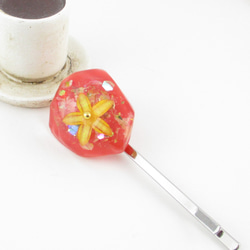 クォーツがはらはらと舞う季節だから、僕は心のカーニバルと舞踏します♪<1点ものヘアピン>HP148 2枚目の画像