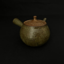 鶯マット 急須　日本茶　茶こし　手作り　一点物　 2枚目の画像