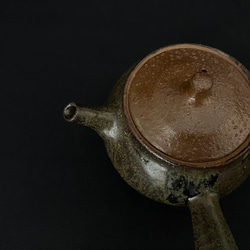 鶯マット 急須　日本茶　茶こし　手作り　一点物　 5枚目の画像