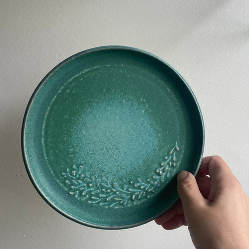 青銅釉 花柄 カップ&プレート マグカップ shop.sakuragi（櫻木商店