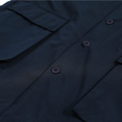 秋冬新品 機能的なジャケット メンズ 無地 レトロ アウトドアアウターコート ワークジャケット ネイビーブルー 8枚目の画像