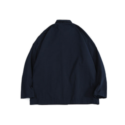 秋冬新品 機能的なジャケット メンズ 無地 レトロ アウトドアアウターコート ワークジャケット ネイビーブルー 2枚目の画像