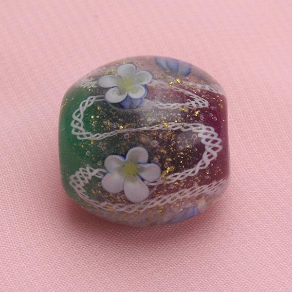 花とんぼ玉　とんぼ玉　ガラス　なみなみ　キラキラ