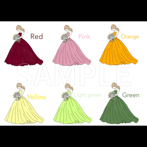 Amazon | [しあわせ工房] ドレス色当てクイズ A4サイズ 投票用紙